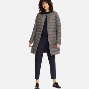 Uniqlo Ultra Light Down compact coat in grey